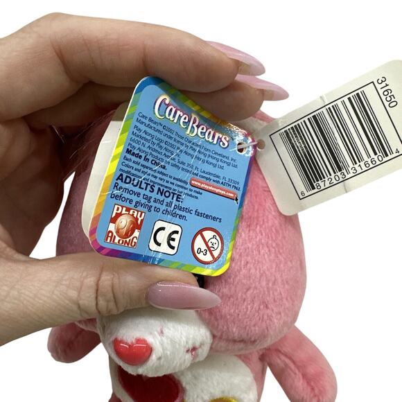 Care Bears Love A Lot Bear 8" Plush Pink Hearts 20th Anniversary Play Along Doll - Picture 5 of 9